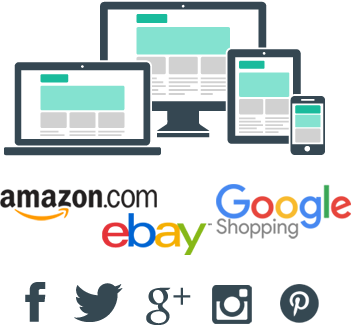 ePages responsive websites, major shopping sites, social media