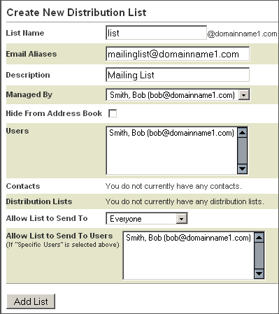 send as distribution list exchange online