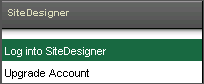 Select Log into SiteDesigner