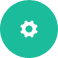 Gear Icon for Web Hosting Control Panel