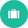 suitcase icon representing easy account access