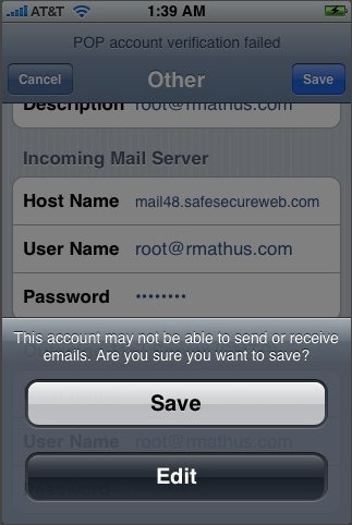 configure your iPhone for email