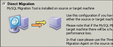 Select Direct Migration and click Next.