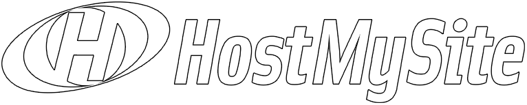 HostMySite Logo White for Coloring