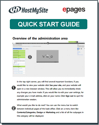 ePages Quick Start Guide